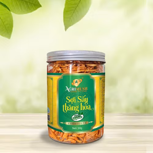 Sợi sấy thăng hoa đông trùng hạ thảo Agrimush
