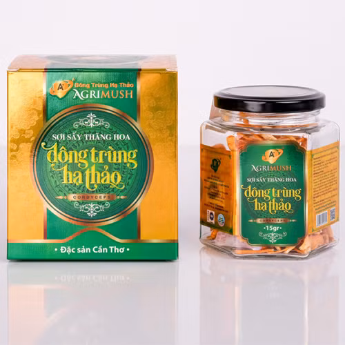 Sợi sấy thăng hoa đông trùng hạ thảo Agrimush