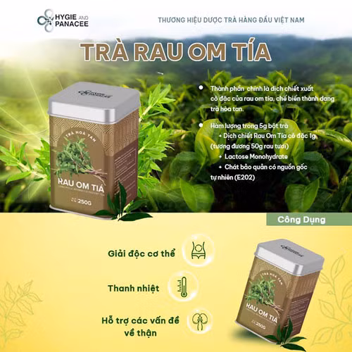 Trà hòa tan rau om tía
