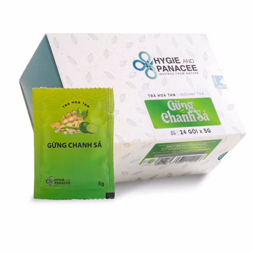 Trà hòa tan gừng chanh sả Hygie 