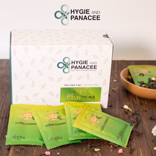 Trà hòa tan gừng chanh sả Hygie 