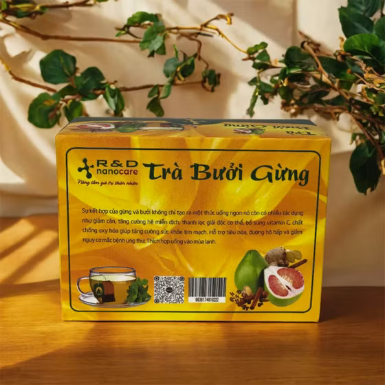 Trà bưởi gừng