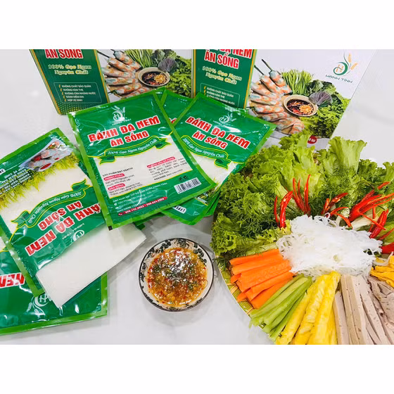 Bánh đa nem ăn sống Hạnh Tính