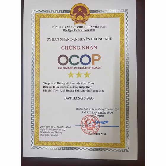 Hương bài thảo mộc Giáp Thủy