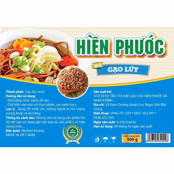 Hiền Phước mỳ gạo lứt