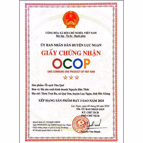 Ổi sạch Thu Quế
