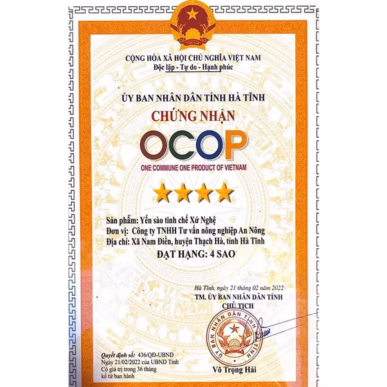 Yến sào tinh chế Xứ Nghệ