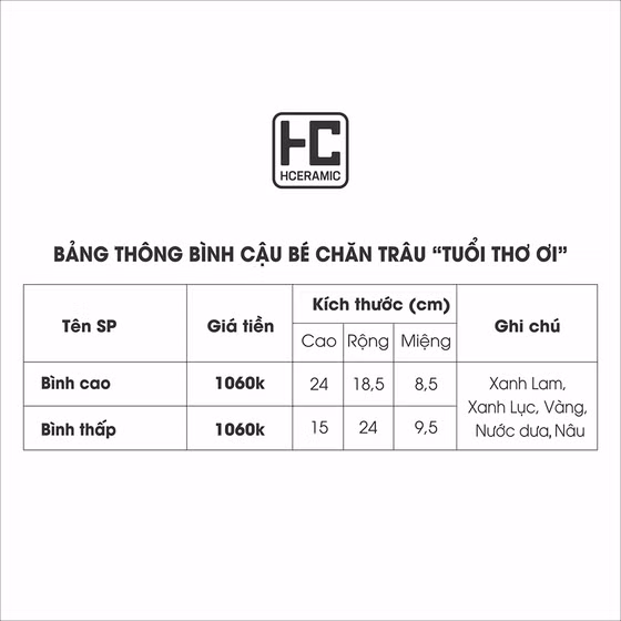 Bộ bình gốm Tuổi thơ ơi