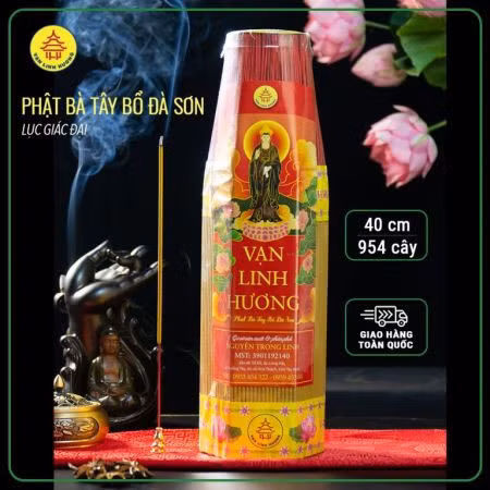 Nhang Vạn Linh Hương Phật Bà Tây Bổ Đà Sơn lục giác đại