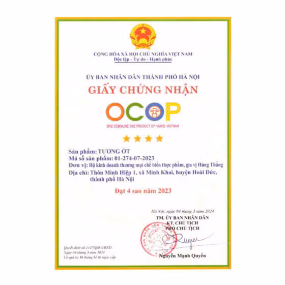 Tương ớt Hùng Thắng