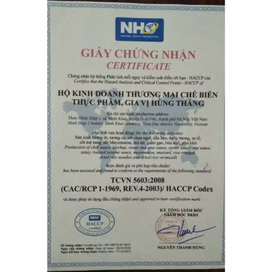 Tương ớt Hùng Thắng