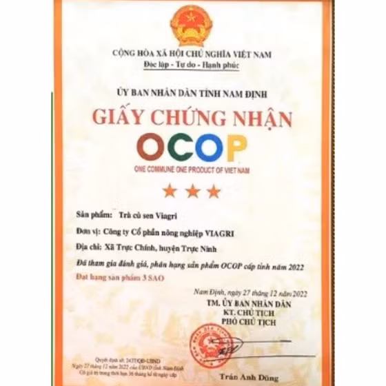 Trà củ sen VIAGRI