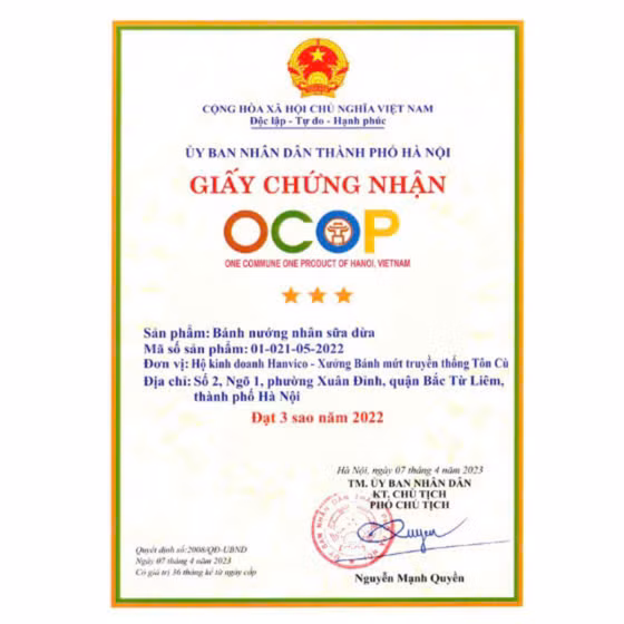 Bánh nướng nhân sữa dừa HAVICO