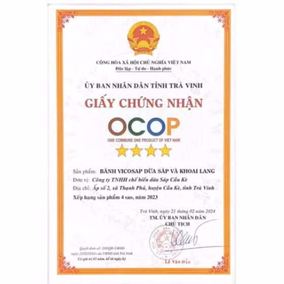 Bánh VICOSAP Dừa sáp và Khoai lang
