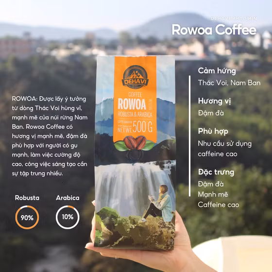  Cà-phê rang xay Dehavi Rowoa