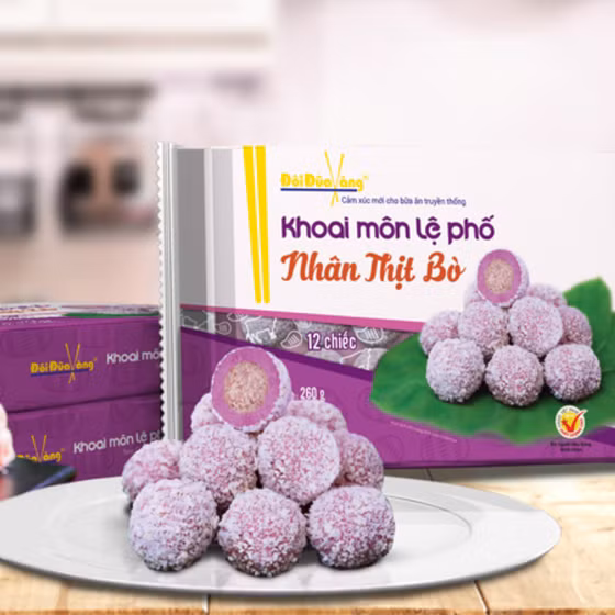 Khoai môn Lệ phố nhân thịt bò