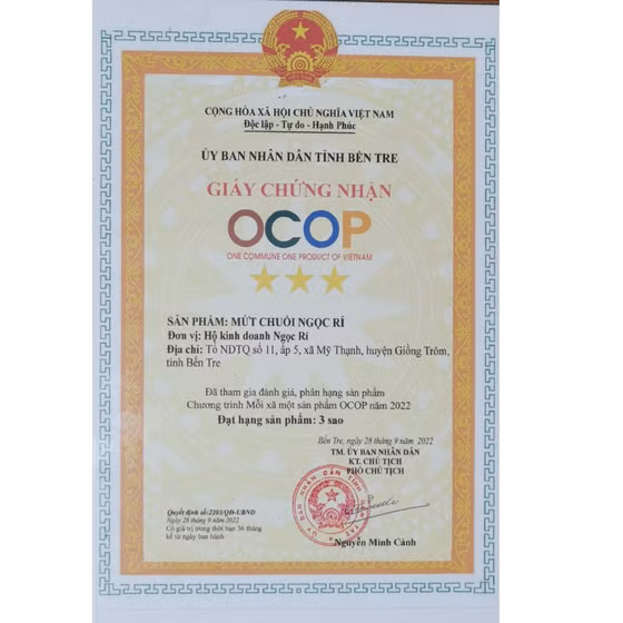 Mứt chuối Ngọc Rí