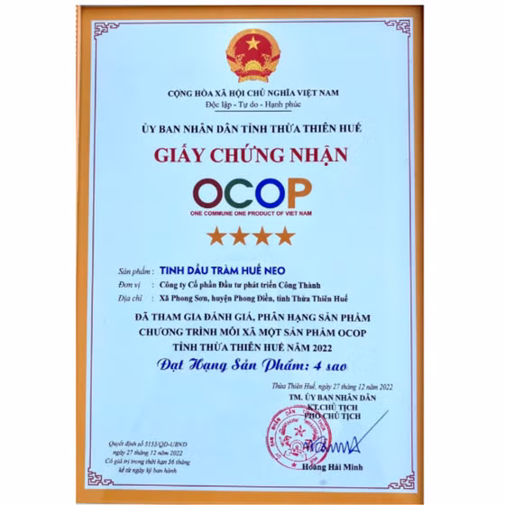 Tinh dầu tràm Huế NEO