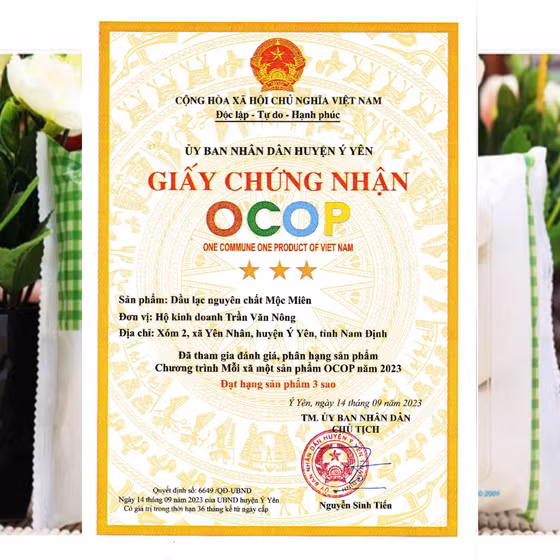 Dầu lạc Mộc Miên
