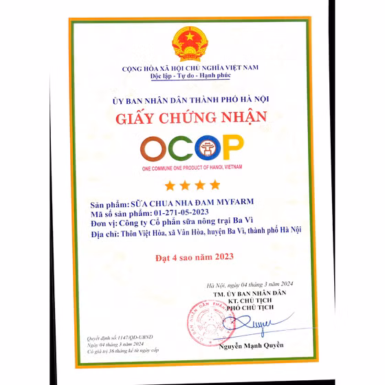 Sữa chua nha đam Myfarm