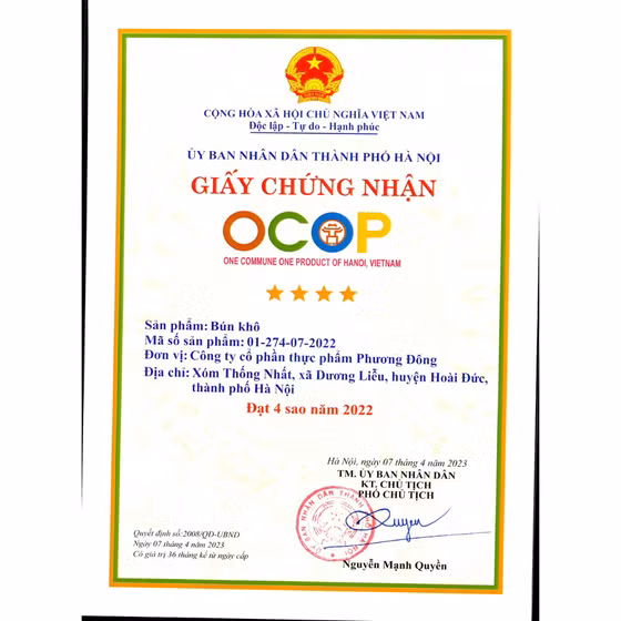 Bún khô Phương Đông