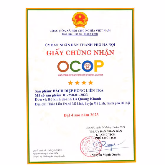 Bách diệp hồng liên trà