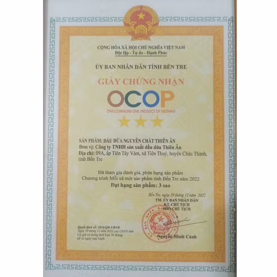 Dầu dừa Thiên Ân