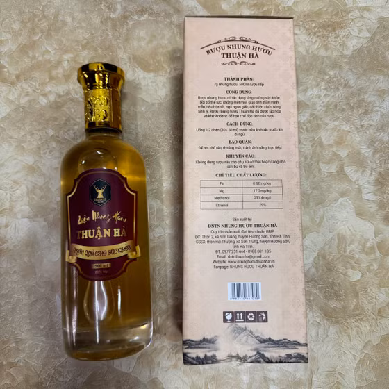 Rượu nhung hươu Thuận Hà