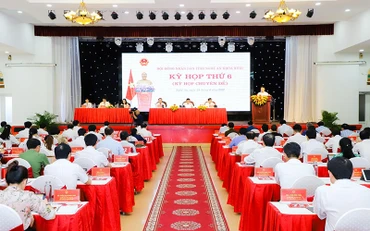 Toàn cảnh Kỳ họp thứ 6, HĐND tỉnh Nghệ An khóa XVIII. (Ảnh: Phạm Bằng)