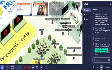Chương trình Ngày hội việc làm online dành cho người khuyết tật trên nền tảng Metaverse. 