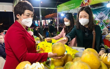 Người tiêu dùng Thủ đô tham quan, mua sắm các sản phẩm nông sản tiêu biểu của các tỉnh, thành phố.