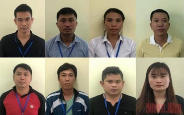 Các bị can liên quan đến vụ án.