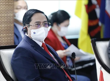 Thủ tướng Phạm Minh Chính dự Hội nghị các Nhà lãnh đạo ASEAN. Ảnh: TTXVN.