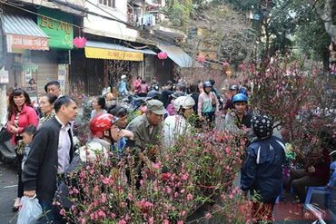 Chợ hoa Hàng Lược. Ảnh: NDĐT