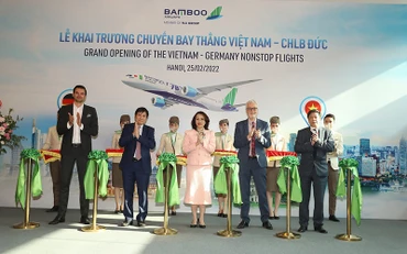 Lễ khai trương chuyến bay thẳng Việt Nam-Cộng hòa Liên bang Đức.
