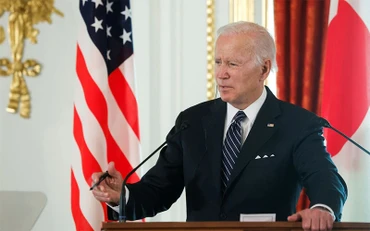 Tổng thống Mỹ Joe Biden trong cuộc họp báo chung với Thủ tướng Nhật Bản Kishida Fumio tại Tokyo ngày 23/5. (Ảnh: Reuters)