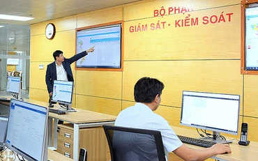 Bộ phận Giám sát - Kiểm soát các nghiệp vụ bảo hiểm xã hội , bảo hiểm y tế của Bảo hiểm xã hội Hà Nội (Ảnh: Bảo hiểm xã hội Hà Nội).