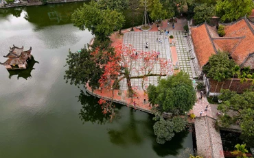 Chùa Thầy mùa hoa gạo thắp lửa