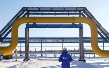 Hệ thống đường ống dẫn khí đốt của Tập đoàn Gazprom tại trạm nén Atamanskaya, ngoại ô thị trấn Svobodny, Amur, Nga. (Ảnh: Reuters)