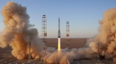 Một tên lửa Proton rời sân bay vũ trụ Baikonur, ngày 21/7, đưa module Nauka lên trạm ISS. (Ảnh: Roscosmos)