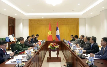 Quang cảnh hội đàm. (Ảnh: Phạm Kiên/TTXVN)