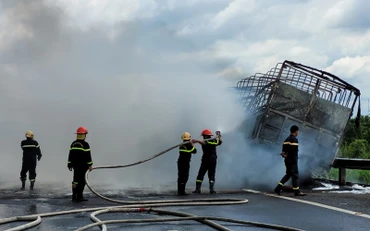 Hiện trường vụ cháy.