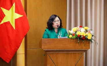 TS Ngô Thị Minh, Thứ trưởng Bộ Giáo dục và Đào tạo phát biểu khai mạc hội thảo.