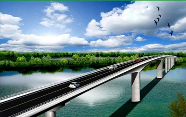 Phối cảnh cầu Thứ Ba.
