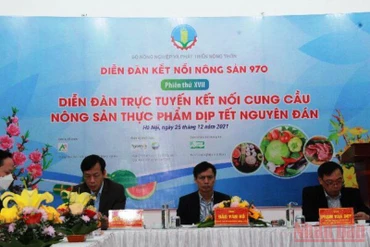 Diễn đàn ”Kết nối cung cầu nông sản, thực phẩm dịp Tết Nguyên đán”, ngày 25/12.