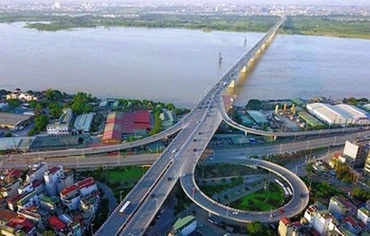 Phối cảnh cầu Vĩnh Tuy sau khi hoàn thành xây dựng giai đoạn 2.