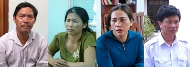 Các đối tượng bị khởi tố.