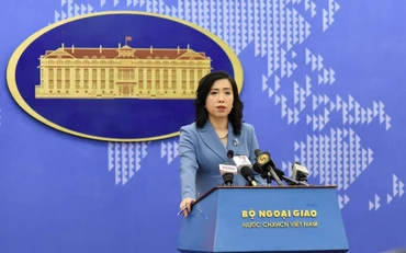 Người phát ngôn Bộ Ngoại giao Lê Thị Thu Hằng. (Ảnh: VOV)
