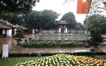Di tích Văn Miếu-Quốc Tử Giám. (Ảnh: NGÔ VƯƠNG ANH)