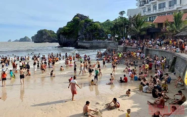 Các bãi biển Cát Bà đã mở cửa đón du khách.